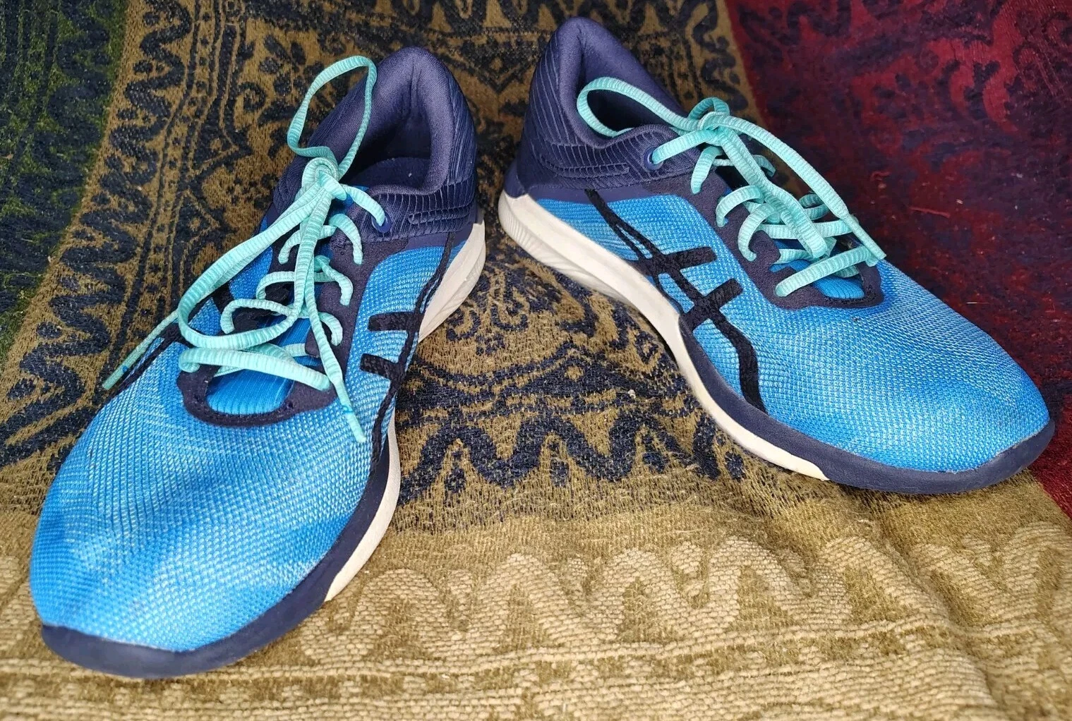 Scarpe donna Asics blu navy royal verde acqua scarpa Fu Rush 6 5