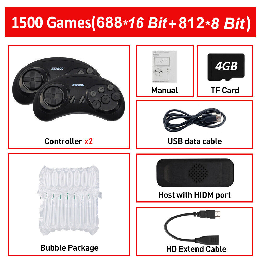 retro games console, Game Stick HDMI-compatible, for sega genesis md mega