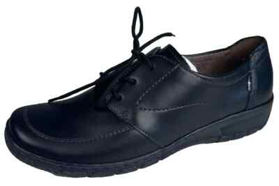 Jenny by ara Patras Damen Halbschuh Schnürer Leder Schwarz Gr. 38 41 22-68409