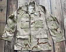 UNICOR US MILITARY COMBAT COAT DESERT CAMOFLAUGE TAN MENS MEDIUM LONG NEW