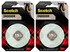 3 Pack - 3M Scotch Indoor Double-Sided Mounting Tape, 1/2 in x 80 in 