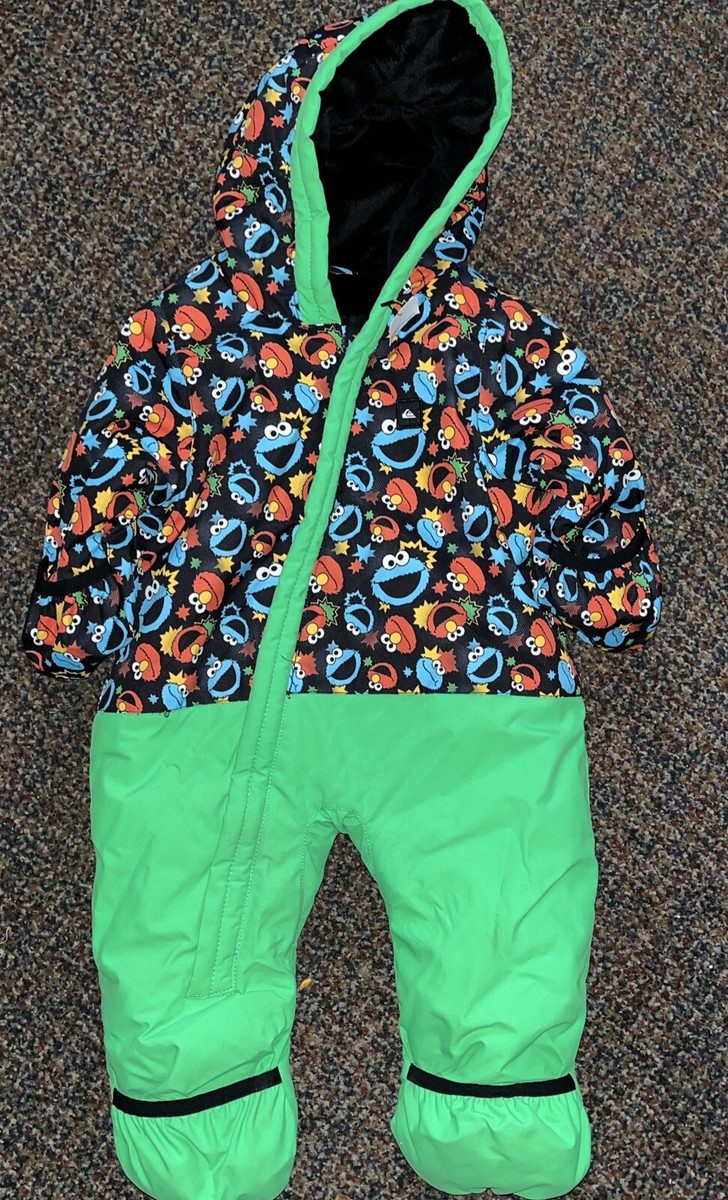 Quiksilver スキーウェア 6-7歳 120セサミストリート 限定コラボ Quicksilver x Sesame Street Collab Snowsuit Size 6/9 Month