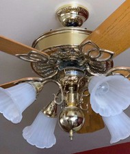 Vintage Casablanca California Zephyr Brass Inteli Touch Ceiling