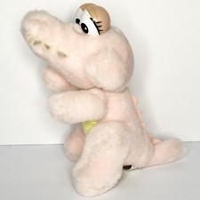 Rare Vintage Applause Pink Baby Crocodile Rattle Plush 1988