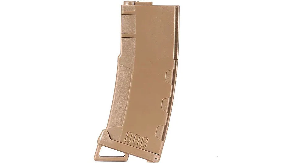 Airsoft M4 130 Rd Midcap Magazine Lancer táctico alta velocidad Mid-Cap Foto 3 de 4