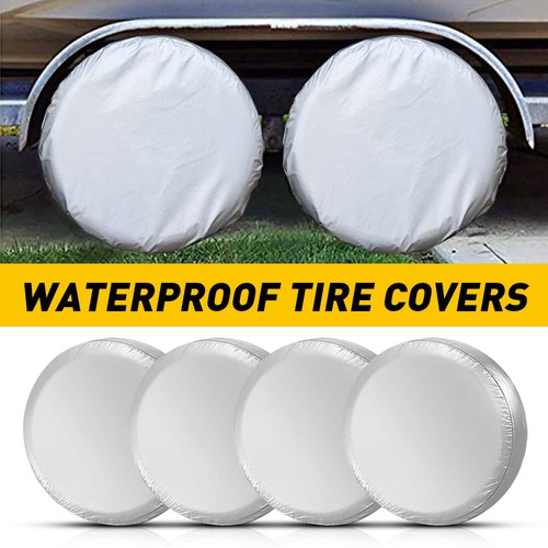 4X Waterproof Tire Covers Tyre Wheel 27-29 for Car Trailer RV Camper 4X Waterproof Tire Covers Tyre Wheel 27-29 for Car Trailer RV Camper