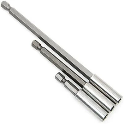 UNHO 3x Magnetic Screwdriver Bit Holder 1/4"Hex Shank For Screws Nuts Handheld Driver