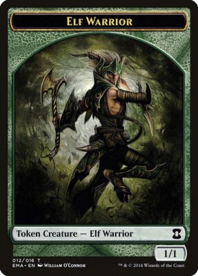 10 Token Cards - Elf Warrior - Eternal Masters (EMA) - Magic MTG FTG