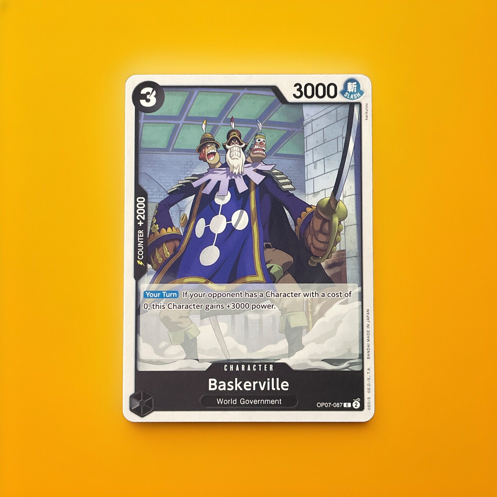 One Piece - Baskerville (OP07-087) 500 Years in the Future NM-MT