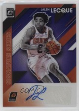 2019-20 Panini Donruss Optic Signature Series Purple Prizm Jalen Lecque Auto gh4