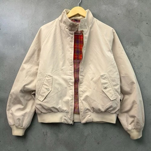 Vintage Baracuta Van Heusen G9 Harrington Jacket Tan Quilted Lined Mens 42R - product listing photo