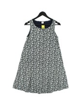 Uniqlo A-Line Midi Dress S in Blue