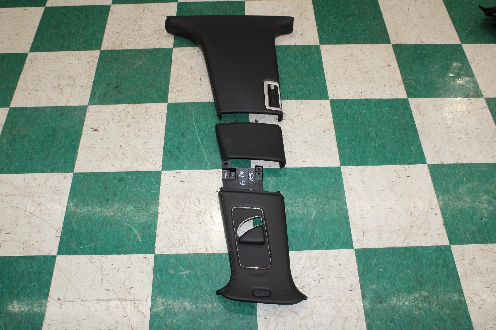 13-18 Flying Spur Black Driver Side Left LH B Pillar Trim Panels OEM Factory WTY