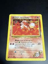 Blaine’s Growlithe 62/132 Pokemon Gym Heroes Vintage WOTC Pokemon Card TCG NM/LP