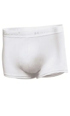 2X Hanes Algodón Elástico Hombre Boxers Bóxers-Blanco-Pequeño - Imagen 1 de 2