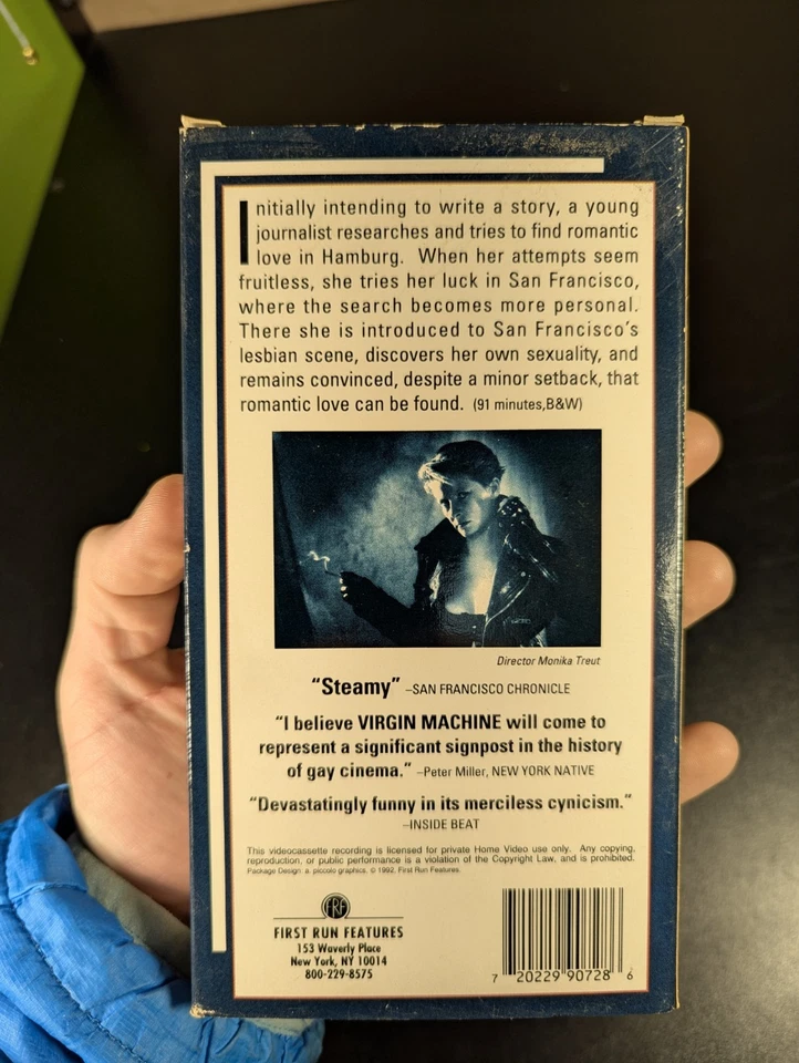 Virgin Machine (1988) VHS Rare Lesbian Art Indie Cinema SF Monika Treut - Image 3 of 3