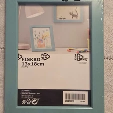 IKEA Fisko 5x7" Turquoise Photo Picture Frame 2 pk NEW Sealed
