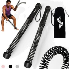 Ropeless Battle Ropes for Home Gym with Storage Bag, Cordless Battle Rope Sti...
