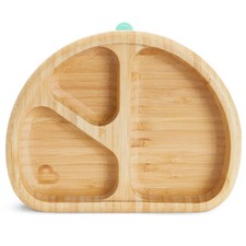 Munchkin Bambou Divided Suction Plate for Babies and Toddlers, Teal, Unisex