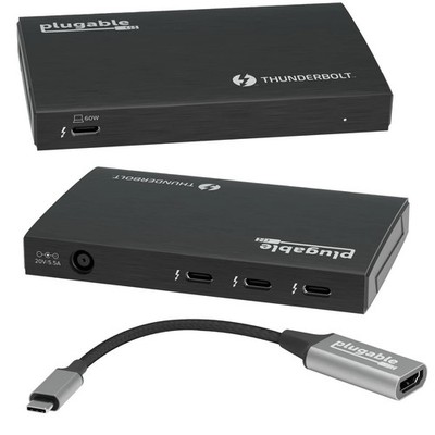 Plugable Thunderbolt 4 and USB4 Hub USB-C Charger *Brand New Factory Sealed*
