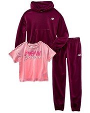 New Balance 3Pc Hoodie, T-Shirt  Jogger Pant Set