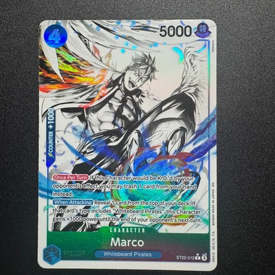 #ad Marco ST22 012 Parallel Alt Art One Piece TCG English Card Near Mint $4.24