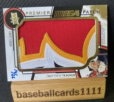2018-19 UD Premier Mega Patch Chest Logos Matthew Tkachuk /26 #PMP-MT Florida H1