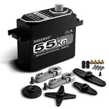 Brushless Servo 55KG Full Metal 1.57 0.79 1.59 Inches 40 20 38.5Mm 