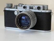 Nicca 3-S IIIS Rangefinder Film Camera Lens Nikkor-H.C 1:2 f 50m Japan Case