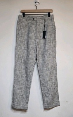 NWT John Varvatos Mercer Pants In Hazelnut Linen Viscose Blend Sz 46 US 30 $598