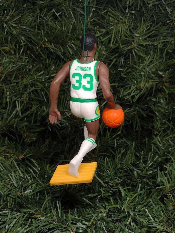 MICHIGAN STATE SPARTANS Ornamento Magic Johnson Regalo de Navidad NCAA Baloncesto Foto 3 de 3