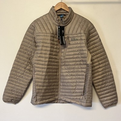 Eddie Bauer Microtherm 2.0 800 Fill Goose Down Jacket Men's Medium Light Khaki