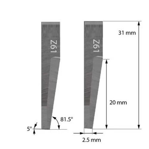 Z61 Cutting Blade , Oscillating Knife Tungsten Carbide Cutter x 10pcs/box