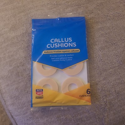 Callus Cushions ALL DAY PAIN RELIEF 6 COUNT REDUSE FRICTION against CALLUS