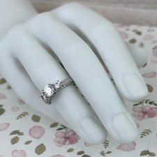 Women s Sterling Silver Cubic Zirconia Ring Size 6 Engagement/ WeddingStyle