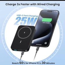 Anker Magnetic 5000mAh Wireless Portable Slim Power Bank for iPhone