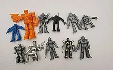 Vintage Lot Plastic Robot Gundam Transformers Ko mini Figures Gashapon Toy   