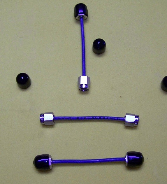 Five New MINIBEND-2.5 Microwave cable Male SMA Tested .3dB loss @ 26.5GHz