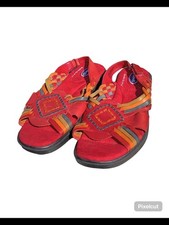 Vintage Red leather Dr. Scholl's huarache sandals Women's Size 7
