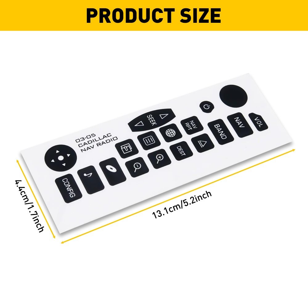 For 03-06 Cadillac Escalade Radio Audio Button Repair Decals Sticker Accessories