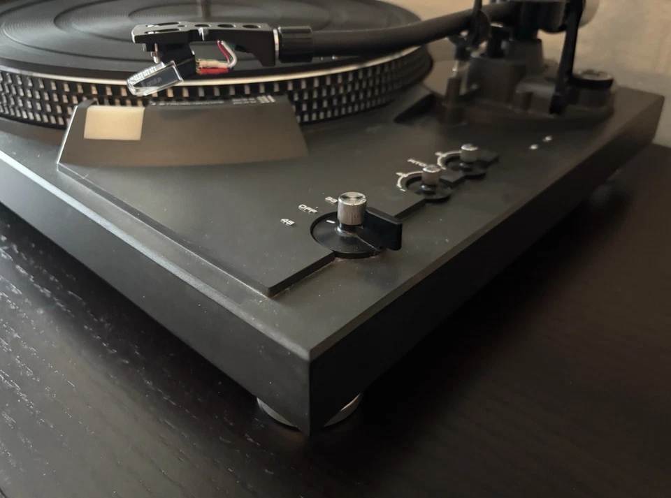 Tocadiscos manual Technics SL-2000 2 velocidades accionamiento directo Japón años 70 + Ortofon nuevo Foto 4 de 4