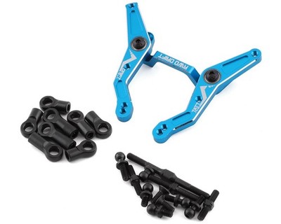 Yeah Racing Tamiya TT-02 RWD Aluminum Steering Rack (Blue) [YEA-TATT-014BU]