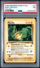 2000 POKEMON PIKACHU WORLD COLLECTION ITALIAN #27 BABY PIKACHU PSA 7