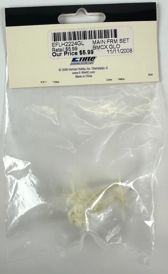 E-Flite EFLH2224GL BMCX Glow in the Dark Main Frame Set New - Image 2 of 2