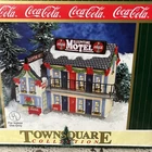 NEW Vtg Coca-Cola Town Square Collection “Sleepytime Motel” Christmas Village