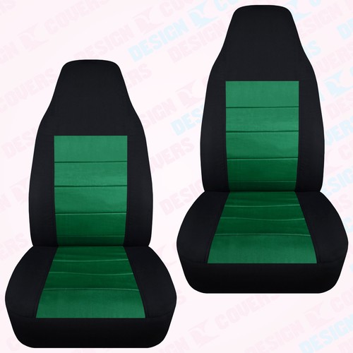 JUEGO de fundas de asiento de coche delanteras geo metro dos tonos 23 colores elige - Imagen 12 de 25