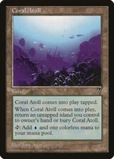 MTG Magic the Gathering Coral Atoll (160/167) Visions LP