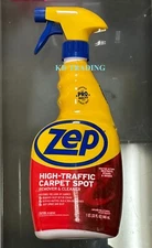 Zep HIGH-TRAFFIC CARPET SPOT Pro Quality Stain Odor REMOVER & CLEANER 32oz Spray