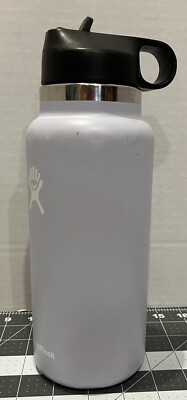 HYDRO FLASK Wide Mouth vacuum insulated stainless steel water bottle Blue 32  Oz | eBay