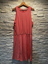 NWT Women's GAP A-Line Sleeveless Zipper Back Tank Dress Orange White XL Tall